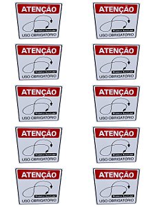 Placa DE Sinalização PROTETOR AURICULAR OBRIGATORIO 20X30 CM