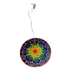 Quadro Mandala Pintada à Mão Pequena 10 cm decoração