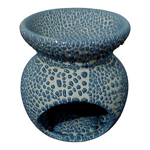 Difusor AROMATIZADOR RECHO Craquelado AZUL AROMATERAPIA 8 cm