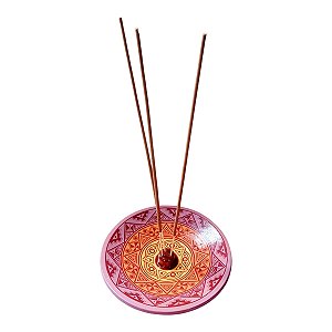 Incensário de cerâmica Peruano ROXO 14 cm para 3 incenso