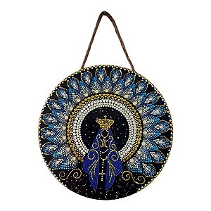 Quadro Mandala Enfeite Nossa Senhora Aparecida Porcelana