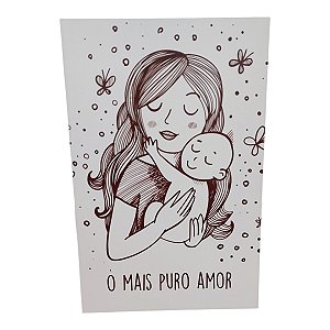 Quadro Placa Decorativa mdf 20x30 O mais PURO AMOR