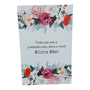 Quadro Placa Decorativa 20x30 TUDO QUE SOU DEVO  MINHA MAE