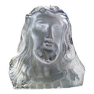Enfeite De Cristal Lasca Face De Jesus Cristo 6 x 6 cm santo