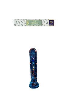 KIT Incensário Vertical 7 Chakras Buda INCENSO OHANA ALECRIM