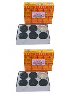 KIT 2 INCENSO DEFUMADOR Hindu COPO GOLOKA RESINA NAG CHAMPA