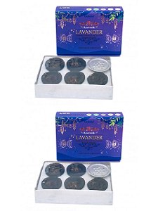 KIT 2 INCENSO DEFUMADOR Hindu COPO GOLOKA RESINA LAVANDA