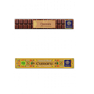 kit 2 caixa INCENSO OHANA FINEST 1 chocolate e 1 CUMARU