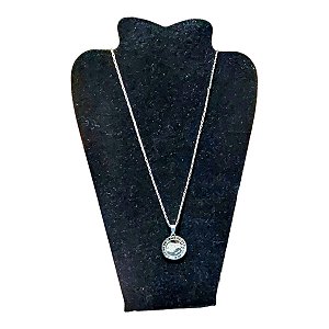 COLAR CORRENTE TIJOLINHO 70 cm AÇO INOX pingente SIGNO TOURO