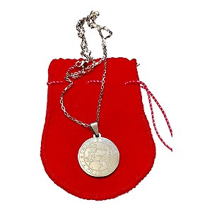 COLAR corrente AÇO INOX 70 CM pingente SIGNO sagitario