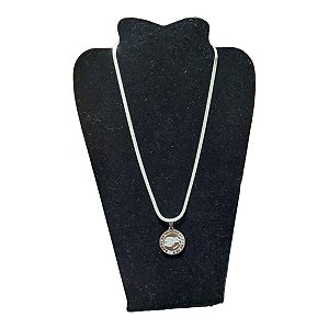 COLAR corrente AÇO INOX Snake 45 cm pingente signo touro