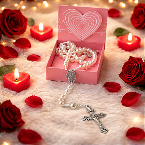 PRESENTE CATOLICO colar TERÇO PÉROLA NOSSA SENHORA APARECIDA