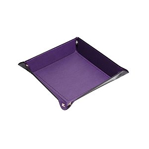 Bandeja de Dados - Corino Sintético Preto e Roxo