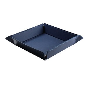 Bandeja de Dados - Corino Sintético Azul Escuro