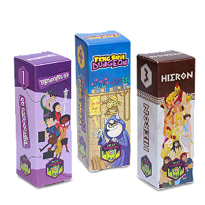 Combo 3 jogos linha Stick (Blefadores SA, Hieron e Feng Shui Dungeon)