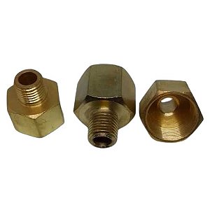 Conexão Redutora Macho 1/4 Npt X M22x1,5 Fêmea