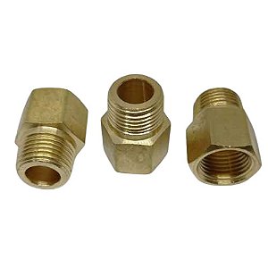 Conexão Redutora Macho 3/8 X M16 Fêmea Latão