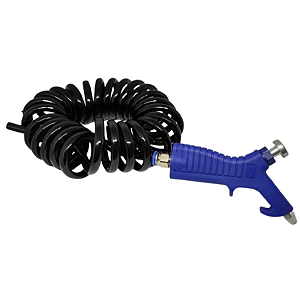 Kit Bico de Limpeza Botão/Espiral PU 3,5mt - Azul/Preto