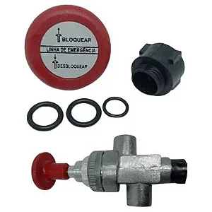 Reparo Completo Válvula Push-pull Carretas Botão Vermelho