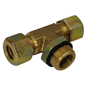 Tee Rosca Macho Central M22x1,5mm x Tubo 12mm