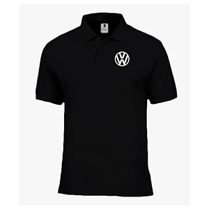 Camiseta Polo Algodão Masculino Malha Piquet VW