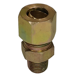 Conector Macho Porca E Anilha Rosca 1/8 Npt X Tubo 3/8