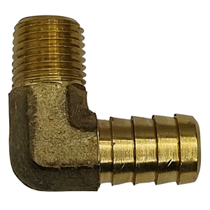 Cotovelo Latão Rosca Macho 1/4 X 1/2 Escama Para Mangueira