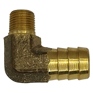 Cotovelo Latão Rosca Macho 1/8 X 1/2 Escama Para Mangueira