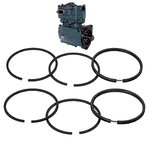 Jogo Anéis STD Para Compressor Ar Varga El 1300/1600 Moderno