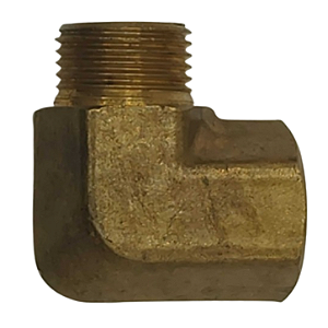 Cotovelo Latão Rosca Macho M18x1,5 x Rosca Fêmea M16x1,5mm