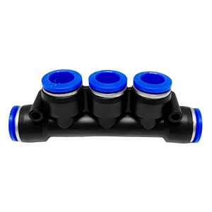 União Pneumática Distribuidor 5 Saídas Tubo 8mm