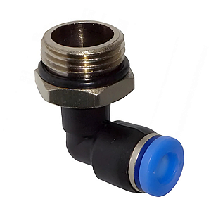 Cotovelo Macho Instantâneo Tubo 16mm x Rosca 1/2 Bsp