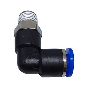 Cotovelo Macho Instantâneo Tubo 3/16 x Rosca 1/8 Npt