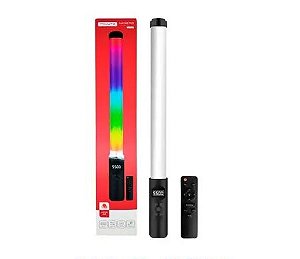 BASTAO DE LED RGB COM CONTROLE 50CM TOMATE MLG-087