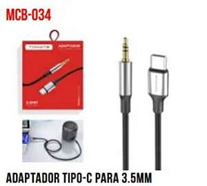 CABO AUXILIAR TYPE-C PARA P2 1M TOMATE MCB-034