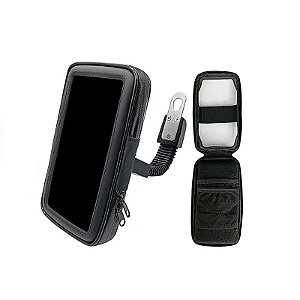 SUPORTE DE CELULAR PARA MOTO A PROVA D`AGUA 6.7" TOMATE MTG-016A
