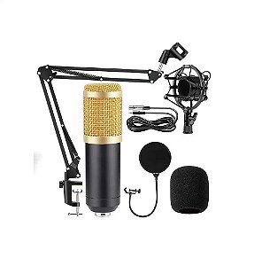 MICROFONE CONDESADOR PROFISSIONAL COM FIO TOMATE MT-1026