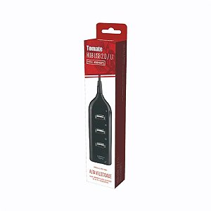 HUB COM 4 PORTAS USB 2.0 480MBPS TOMATE MST-005