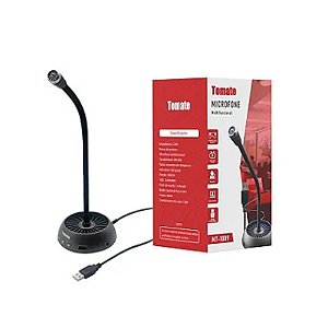 MICROFONE MULTIFUCIONAL DE MESA COM FIO TOMATE MT-1009