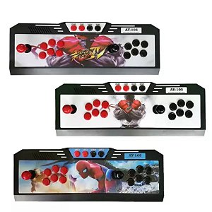 CONTROLE BOX ARCADE COM SAIDA USB PARA  VIDEO GAMES E COMPUTADOR AY-105