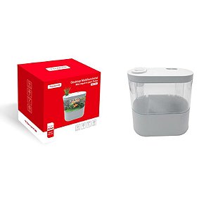 MINI AQUARIO DE MESA COM LED TOMATE MDL-001