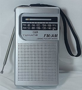 RADIO PORTATIL AM/FM RECARREGAVEL TOMATE MTJ-2008