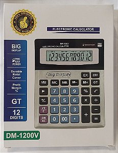 CALCULADORA ELETRONICA 12 DIGITOS DM-1200V AIKER MJS-005