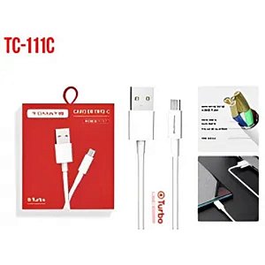 CABO DE DADOS USB PARA TYPE-C TURBO 1M 5V 2.4A TOMATE TC-111C