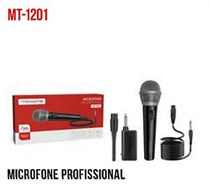 MICROFONE PROFISSIONAL 2EM1 COM E SEM FIO TOMATE MT-1201