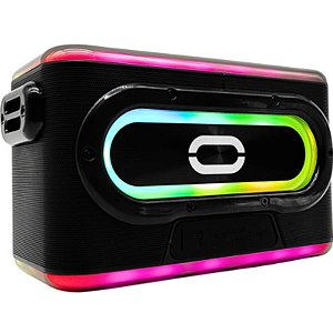 CAIXA DE SOM AMPLIFICADA BLUETOOTH RGB 80W TOMATE MTS-8001