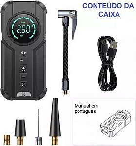 BOMBA DE AR INTELIGENTE PORTATIL 12V 6A MXB-001