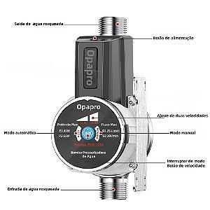 BOMBA PRESSURIZADORA DE AGUA 24V 3.5A  30L MXB-1016
