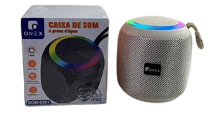 CAIXA DE SOM BLUETOOTH 5.1 RGB  ONEX SOM-0301