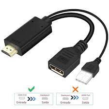 ADAPTADOR HDMI PARA DISPLAY PORT 4K TOMATE MTV-220